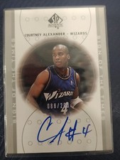 2000-01 Sp Authentic signs Of The Tiles Courtney Alexander Rookie Auto # 88/200