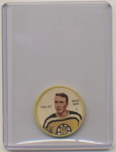 1961-62 Shirriff/Salada Coins #2 Dallas Smith Boston Bruins EX+ - Picture 1 of 2