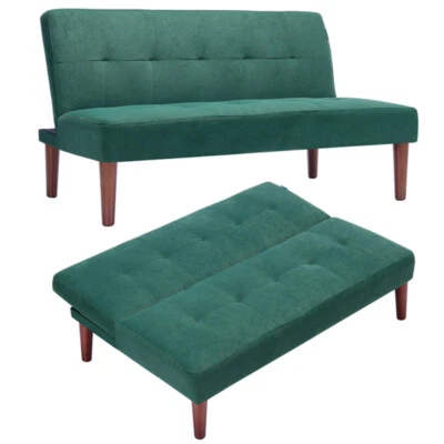 2 Seater Small Sofa Bed Convertible 2 in 1 Folding Sofabed for Compact Spaces UK - Image 1 of 4