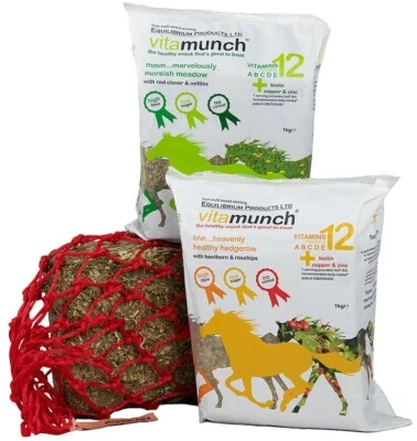 Equilibrium Vitamunch gesundes Pferd Behandlung Ergänzung Heckenwiese 5x1kg Block - Bild 1 von 4