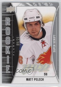 2009-10 Upper Deck MVP Super Script /25 Matt Pelech #319 Rookie RC