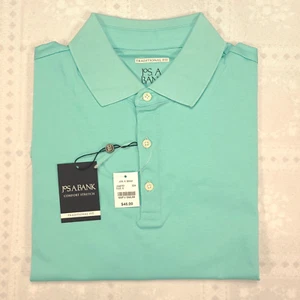 Jos A Bank Polo Shirt S Small Soft Cotton Traditional Fit NEW NWT Aqua Green N83 - Picture 1 of 11