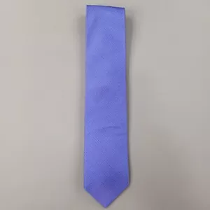 Haines Bonner Tie Mens Silk Necktie Blue Handmade Woven Tie H&B 3 1/4 X 58 - Picture 1 of 10