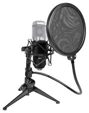 Rockville RCM01 Podcast Podcasting Studio Microphone+Shockmount+Stand+Pop Filter
