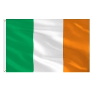 Bandera Irlandesa República de Irlanda Dublín Día de San Patricio Fútbol 8x5 pies 5x3 pies 3x2 pies - Imagen 1 de 1