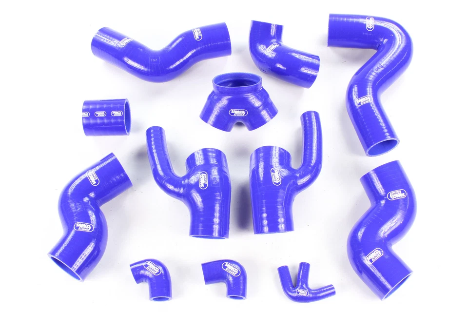 Samco Silikonschlauchkit Audi S4 B5 Typ 8D 2,7l V6 Biturbo 265PS AGB/AZB Blau - Bild 1 von 1