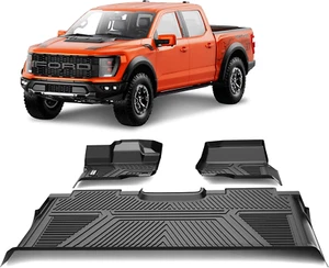 Floor Mats Compatible for 2015-2024 Ford F150 Supercrew/Crew Cab Car Mats All We - Picture 1 of 7
