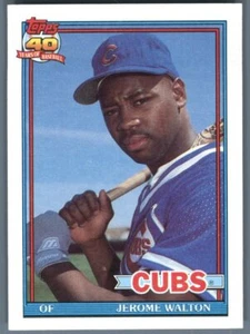 1991 Topps Chicago Cubs Jerome Walton #135 - Picture 1 of 2