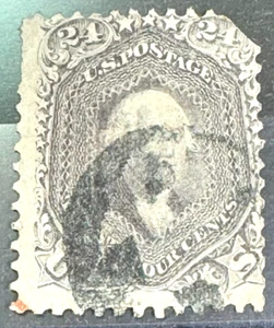 USA STAMP #78 * SCV $350. * 24c Upper right clipped corner * FREE SHIP USA ONLY - Picture 1 of 2