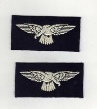 WORLD WAR 2 TYPE ROYAL AIR FORCE RAF EAGLE CLOTH SHOULDER BADGES/PATCHES PAIRS