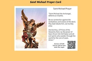 Tarjeta de oración de San Miguel - Imagen 1 de 7