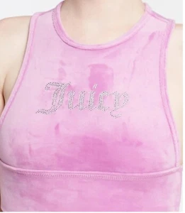 Juicy Couture Bling Lollipop Velour Racerback Women's Tank Top - Picture 1 of 4