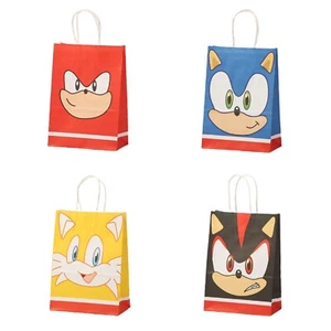 12PC Sonic the Hedgehog Paper Lolly Loot Bag Birthday Party Bag Favour Candy Bag - Picture 1 of 6