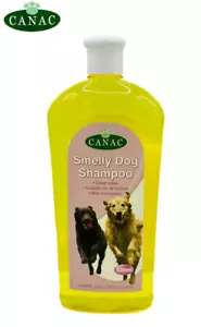More details for canac smelly dog shampoo dog healthy coat wash natural shine remove odours 520ml