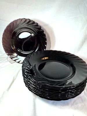 11 ensaladeras de sopa vintage con borde de remolino púrpura glcoloc arcoroc - envío gratuito Foto 1 de 4