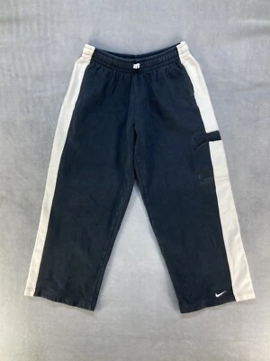 Y2K Nike Unisex Navy Blue & White Straight Fit Sweatpants Size L (14-16) - Image 1 of 4