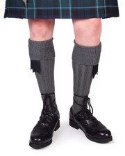 grey kilt socks