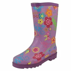 Botas Wellington para damas y niñas X1R062 por punto con patrón floral precio £19.99 - Imagen 1 de 8