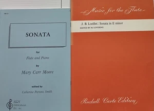 Flötensonaten, eine von Loeillet, eine von Moore.  Lot #131. - Bild 1 von 5