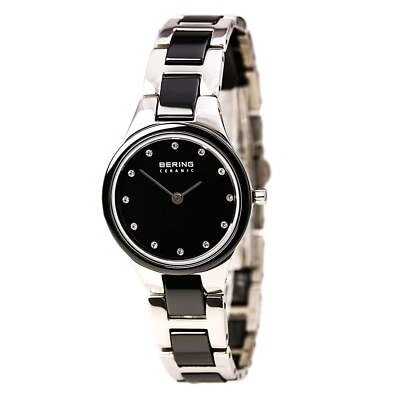 Reloj Bering para mujer 32327-742 cerámica esfera negra acero y cerámica negra Foto 1 de 4