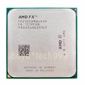 AMD FX-Series FX-4100 FX-4130 FX-4300 FX-4350 CPU 4Core Socket AM3+ Processor - Picture 1 of 8