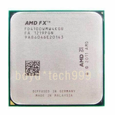 AMD FX-Series FX-4100 FX-4130 FX-4300 FX-4350 CPU 4Core Socket AM3+ Processor - Image 1 of 4