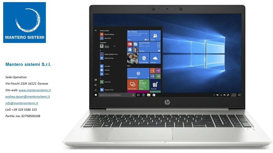 Hp 450 G7 Uma I5-10210u 8gb 512gb W10p Nood 15.6in EN 8vu66ea#abz