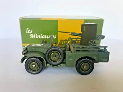 Militare Solido N°128 Dodge 4X4 Canone M6X37 1/50 In Scatola Di Cartone - Immagine 1 di 4