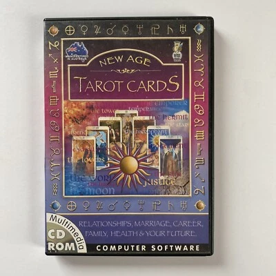 New Age Tarot Cards (2001) Vintage PC CD ROM Computer Software, Windows 95 /98 - Image 1 of 4