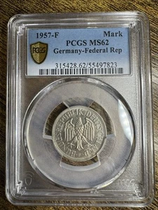 Germany Federal Republic 1957 F Mark MS62 PCGS True View - Picture 1 of 3