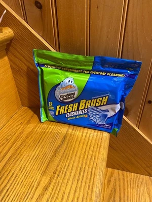 NEW Scrubbing Bubbles Fresh Brush Toilet System Flushable Refills 12 Pads BIN $5 - Image 1 of 2
