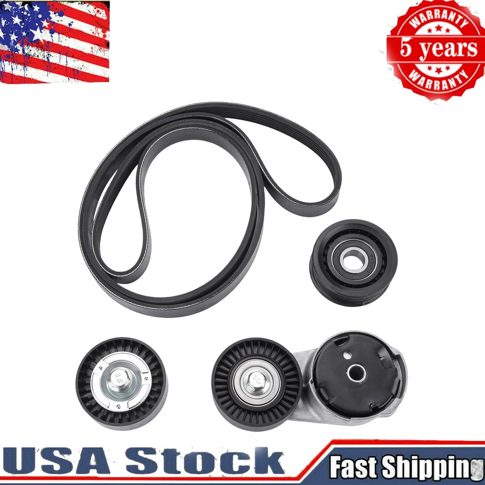 Tensor de transmisión por correa serpentina y polea de ralentí para Chrysler Dodge Ram 11-20 3,6 L Foto 1 de 4