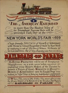 The American Railroad New York World’s Fair 1939 Railroads on Parade 1939 Trenes - Imagen 1 de 5