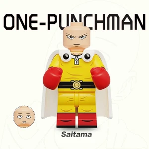 Anime One-Punch Man Saitama Custom Minifigure 2 inch gift Birthday gift - Picture 1 of 2