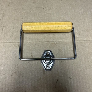 Vintage Toilet Paper Holder w/ Wooden Roll ~ Mid Century MCM - Picture 1 of 11