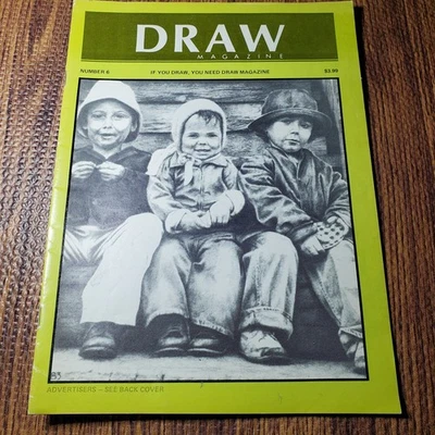 DRAW Magazine Spring 1986 Number 6 Art Drawing Calligraphy Publisher Lincoln - Image 1 of 4