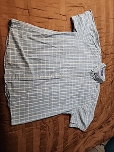 Vintage Pendleton Shirt Men's XL Blue Plaid Short Sleeve 100% Cotton - Picture 1 of 5