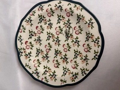 Plato de ensalada/postre Pioneer Woman 8,5" - flores de otoño - borde verde multicolor Foto 1 de 4