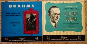 2 LP Record Lot - CLIFFORD CURZON Piano Beethoven Conc #4-Brahms Conc #1 LONDON - Imagen 1 de 9