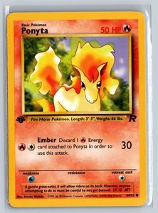 Pokémon TCG - Ponyta - Team Rocket 64/82 - 1st Edition - NM - Picture 1 of 2
