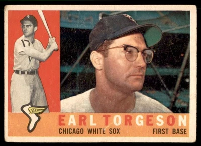 1960 Topps #299 Earl Torgeson Chicago White Sox en muy buen estado+ Foto 1 de 2