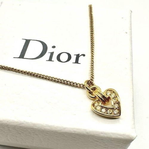 Collana Christian Dior Cuore Oro Regolabile 40 46 cm Nuova