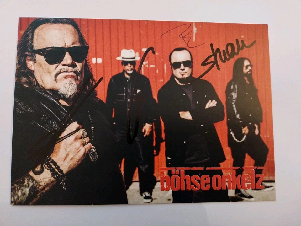 Böhse Onkelz Autogramm Signiert AK - Bild 1 von 1