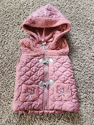 Hooded Puffer Vest Girls size 4T Little Lass - Image 1 of 4