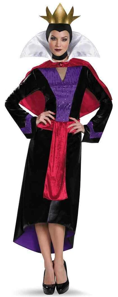 Disney Villians Adult Deluxe Evil Queen Costume Size 12- 14 Tall