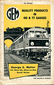 GEM Model Railway catalogue 1961 Quality Products in 00 & TT Gauges