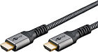 64995 Goobay High-Speed-HDMI -Kabel mit Ethernet 3 m Sharkskin Grey HDMI -St ~D~