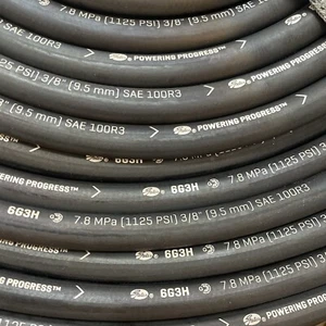 50' FEET GATES HYDRAULIC HOSE 6G3H 3/8" 9.5mm SAE 100R3 1125 PSI 3319-0087 70128 - Picture 1 of 2