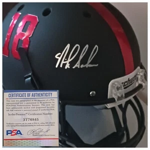 Nick Saban Signed Black ALABAMA Full Size Helmet PSA/DNA Coach Champs Chrome 18 - Picture 1 of 10