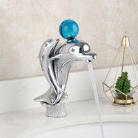 Dolphin Faucet Lavatory Basin Sink Mixer Bathroom Tap Chrome Deck Mounted